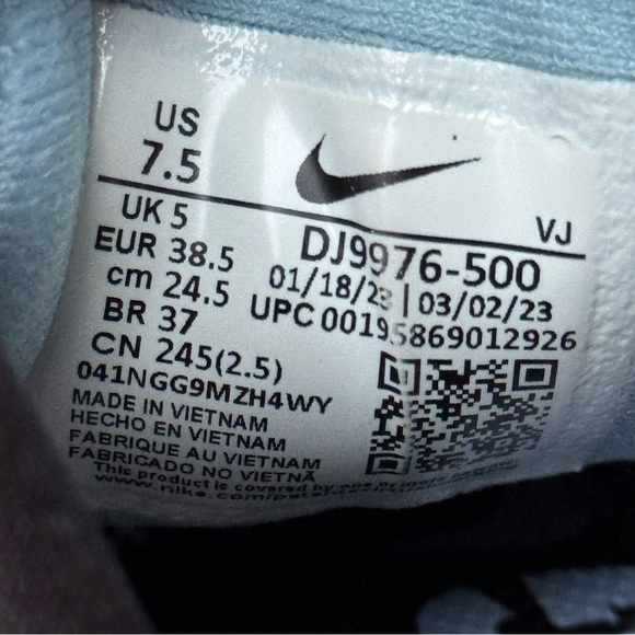 Nike React Escape Run 2 Shoes Women’s 7.5 DJ9976-500 Blue Pink Running Sneakers - Picture 8 of 9